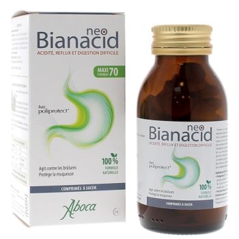 NeoBianacid S&auml;ure und Reflux Aboca - Flasche mit 70 Tabletten