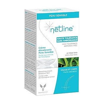 Bleaching Cream for Sensitive Skin Netline - Pack of 2 tubes of 30ml