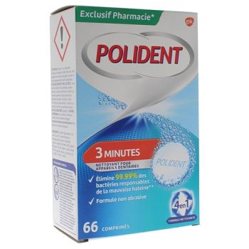 Polident 3-Minuten-Reiniger - 66 Tabletten
