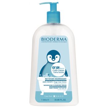 Nährende Reinigung für Babys und Kinder Cold Cream Waschmittel Bioderma - Flasche mit 1 Liter