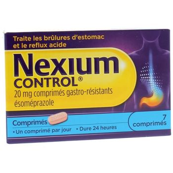 Nexium control 20 mg magensaftresistente Tabletten - Packung mit 7 Tabletten