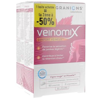 Angebot Granions Veinomix - 2er Pack mit 60 Tabletten
