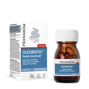 Oleobiotic Darmgesundheit Pranarôm - Flasche mit 15 Kapseln