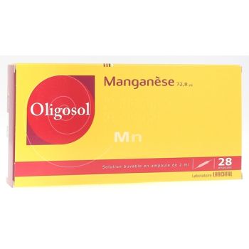Oligosol Mangan Manganlösung 2ml - Packung mit 28 Ampullen