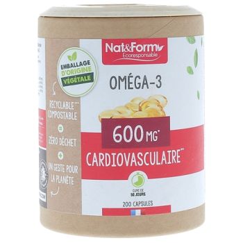 Omega-3 Ecoresponsabel Nat&Form - Dose von 200 Kapseln