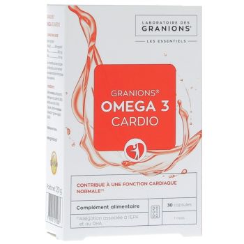 Omega 3 Cardio Granions - Packung mit 30 Kapseln