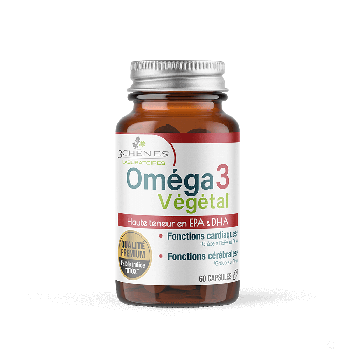 Omega 3 pflanzlich Die 3 Eichen - Dose mit 60 Kapseln