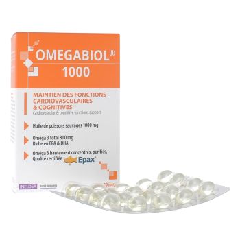 Omégabiol 1000 Ineldea - Packung mit 60 Kapseln