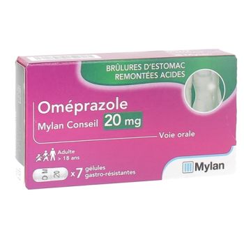 Omeprazol 20 mg Mylan - 7 magensaftresistente Kapseln