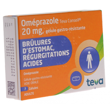 Omeprazol 20 mg Teva Empfehlung - Packung mit 7 Kapseln