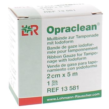 Opraclean Iodoform-Gaze 2cmx5m Lohmann & Rauscher - ein Verband