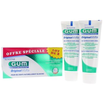 Original White Zahnpasta GUM - 2er-Pack mit 75 ml Tuben