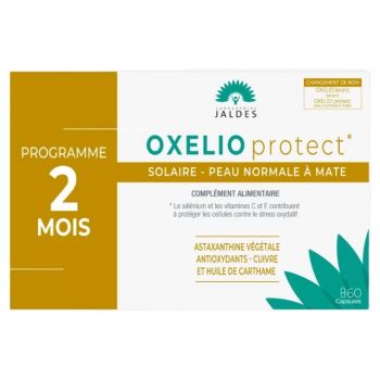 Oxelio Protect Sonnencreme für normale bis matte Haut Jaldes - Packung mit 60 Kapseln