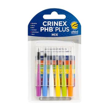 PHB Plus MIX Interdentalbürsten Crinex - 6er Pack Bürsten