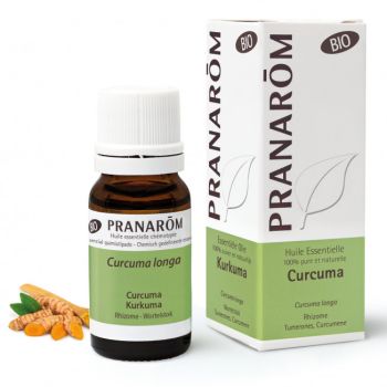 Bio-Kurkuma longa ätherisches Öl Pranarôm - Flasche mit 10 ml