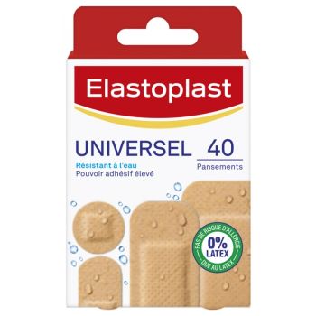 Wasserfeste Universelle Pflaster Elastoplast - Packung mit 40 Pflastern