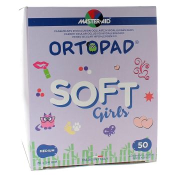 Augenpflaster Soft Girls Ortopad - Schachtel mit 50 Pflastern