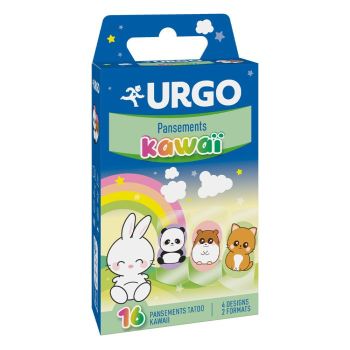 Kawai Tattoo Urgo Pflaster - Schachtel mit 16 Pflastern