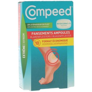 Blasenpflaster mittlere Größe Extreme Compeed - Packung mit 10 Pflastern