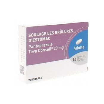 Pantoprazol 20 mg Teva Ratschlag magensaftresistente Tabletten - Packung mit 14 Tabletten