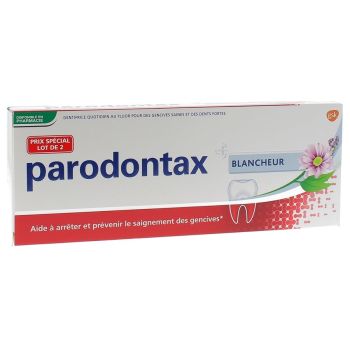 Parodontax Weißheitszahncreme Fluor gelegentliche Zahnfleischblutungen - 2 Tuben zu 75 ml