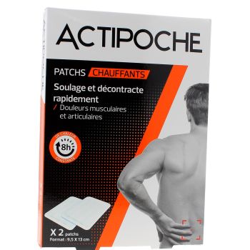 Wärmepflaster Actipoche - Packung mit 2 Pflastern 9,5 x 13 cm