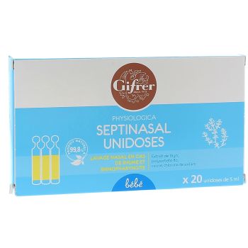 Physiologica septinasal Nasenspülung für Babys - 20 Einzeldosen à 5 ml