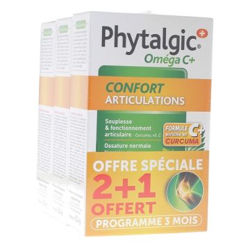 Phytalgic Omega C+ Gelenkkomfort Nutreov - 3er Pack mit 60 Kapseln
