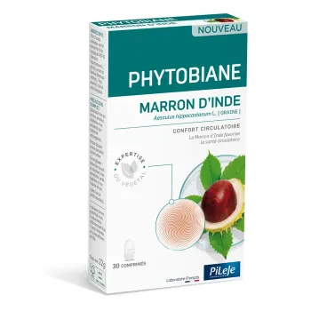 Phytobiane Rosskastanie Kreislaufkomfort Pileje - Packung mit 30 Tabletten
