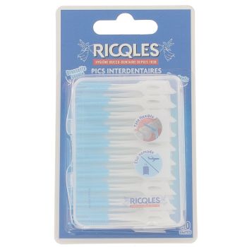 Interdentalbürsten doppelseitige Ricqles - Packung mit 60 Stück