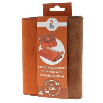 Wöchentlicher Slim Velours Pillenbehälter Plic Care - ein Pillenbehälter