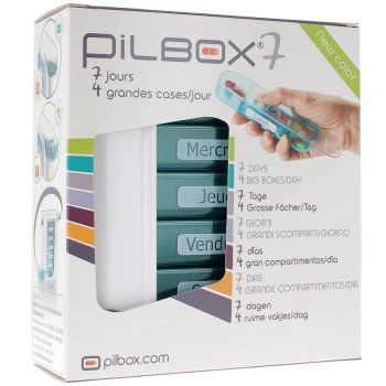 Wöchentliche Pillendosen 7 Tage Pilbox - 4 große Fächer pro Tag