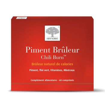 Chili-Brenner, natürlicher Kalorienbrenner New Nordic - Packung mit 60 Tabletten