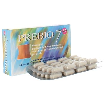 Prebio 7 10 flacher Bauch Ernährung Konzept - Packung mit 40 Kapseln