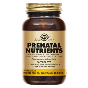 Prenatal Nutrients Solgar - 60 Tabletten Packung
