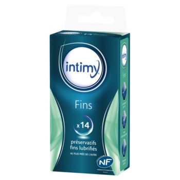 Intimy dünne, gleitfähige Kondome - Packung mit 14 Kondomen