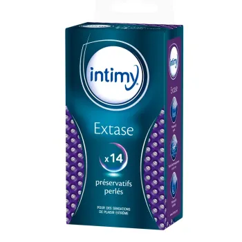 Perlierte Intimy-Kondome - Schachtel mit 14 Kondomen