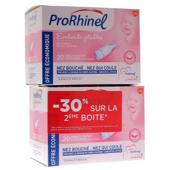 ProRhinel Einwegspitzen weich - Packung mit 2x20 Spitzen (-30% auf die 2. Box)