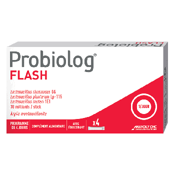 Probiolog Flash Mayoly Spindler - Packung mit 4 orodispersiblen Sticks