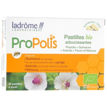 Bio Propolis Lutschtabletten Ladrôme - Packung mit 20 Lutschtabletten