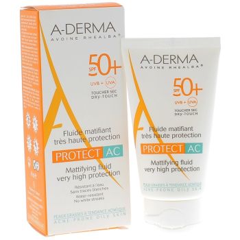Protect AC mattierende Fluid LSF 50+ A-Derma - Tube mit 40 ml