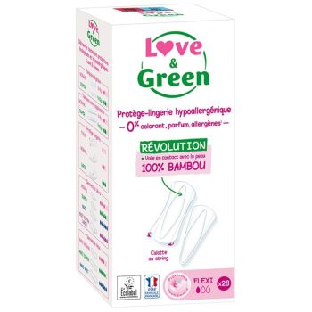 Hypoallergene Flexi Love & Green Slipeinlagen - 28 Slipeinlagen