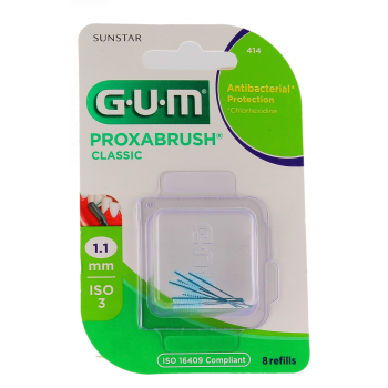Proxabrush Nachfüllungen Interdentalbürsten 1,1 mm Gum - Packung mit 8 Nachfüllungen