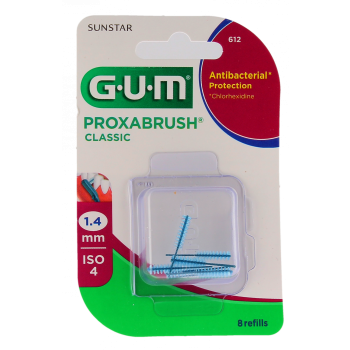 Proxabrush Nachfüllungen Interdentalbürsten 1,4 mm Gum - Packung mit 8 Nachfüllungen