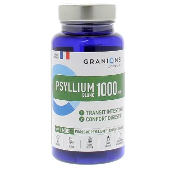 Psyllium blond 1000mg Granions - Packung mit 60 Kapseln