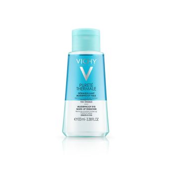 Pureté Thermale Waterproof Augen-Make-up Entferner für empfindliche Augen Vichy - Flasche mit 100 ml