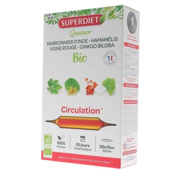Quatuor Circulation bio Super Diet - 20 Ampullen