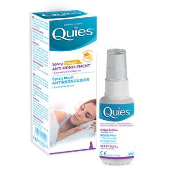Anti-Schnarch Mundspray mit Honig-Zitronen-Geschmack Quies - Spray mit 70 ml