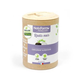 Schwarzer Rettich Ecoresponsable Nat&Form - Dose mit 66 Kapseln