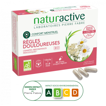 Schmerzhafte Regeln bio Naturactive - Packung mit 30 Kapseln